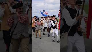 Sudbury Ancient Fyfe and Drum Companie history americanrevolution parade [upl. by Atsahs]