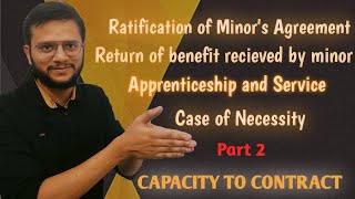 Capacity of minorClaim For NecessariesContract of apprenticeship and much more🔥 [upl. by Rivkah467]