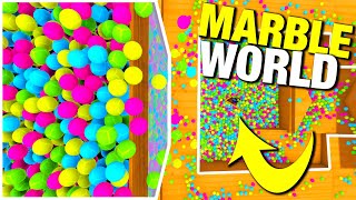 10000 Marbles DESTROY Marble Run  Marble CAMERA  Marble World [upl. by Heman]