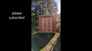 EASY 6X8 LEAN TO SHED IN 35 MINUTES [upl. by Aonehc]