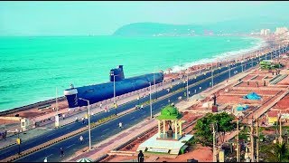 Visakhapatnam Beach Road view  Andhra Pradesh [upl. by Nivad]