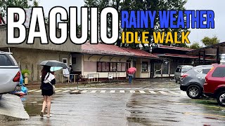 Baguio City Rainy Idle Walk Tour 2024  Baguio Philippines [upl. by Nytsud]