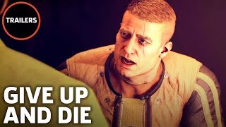 Wolfenstein II The New Colossus  Give Up And Die Or Step Up Trailer [upl. by Niliak721]