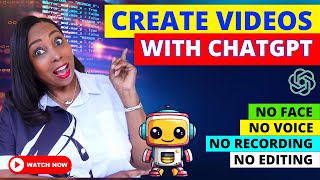 Create Videos With JUST WORDS Using The NEW ChatGPT Store  Make US650 A Day Anonymously Worldwide [upl. by Notnilk528]