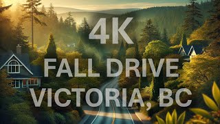 4K Drive Through Fall Colors Langford Millstream and Saanichton in Victoria British Columbia [upl. by Karisa241]