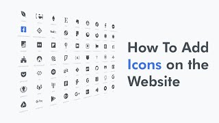 How To Add Icons on HTML Website  Add Font Awesome Icons on website [upl. by Sito393]