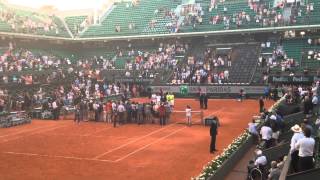 La Marseillaise pour la victoire française à Roland Garros de Benneteau et RogerVasselin [upl. by Dasie]