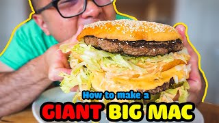 How to make a GIANT BIG MAC DIY COPYCAT RECIPE [upl. by Kyre]