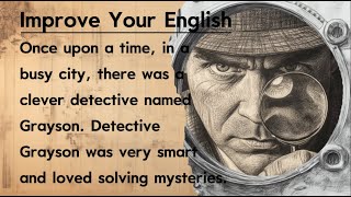 Improve Your English🔥  Graded Reader  Detective Grayson and the Bank Robbery Mystery [upl. by Aimit]