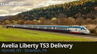 Amtrak Next Generation Acela Avelia Liberty Trainset Three Delivery [upl. by Irmina]