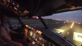 Boeing 737800 Amazing TakeOff HD Cockpit View [upl. by Ellehcyt915]