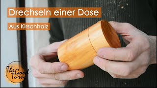 Dose aus Kirschholz drechseln [upl. by Mathilda]