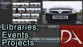 FCPX 101 Tutorial  Libraries Events amp Projects [upl. by Anitsenre]