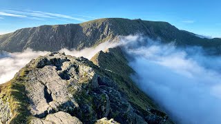 Helvellyn Cloud Inversion Hike Via Striding Edge [upl. by Nilyac]