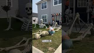 This Girl Uses Skeletons To Decorate On Halloween [upl. by Angadreme]