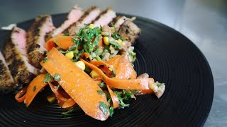 Almond amp Chile Flake Crusted Tuna  Recipe Video Blast  YazzieTheChef [upl. by Ashbaugh78]