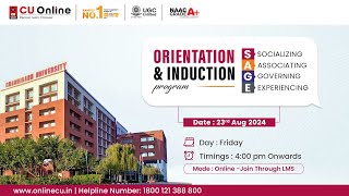 SAGE  Orientation amp Induction Programme – Freshmen July 2024  23rd Aug 2024 [upl. by Enyrat]