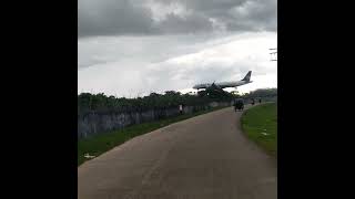 Momento de la llegada del avión al aeropuerto de Tabatinga Brasil en la triple frontera 🇧🇷 [upl. by Lem]