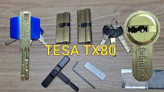 Tesa TX80 Отмычка самоимпрессия для Испанских замков [upl. by Einapets]