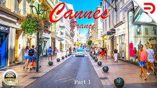 Cannes  France  Part 1 A Walk Along Rue DAntibes to The Large Quay  4K  UHD [upl. by Leotie191]