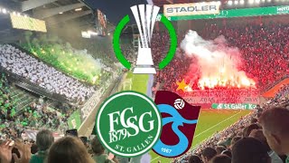 FC St Gallen vs Trabzonspor  Conference League Stadionvlog  ZIGI RETTET DEN FC ST GALLEN😮👏 [upl. by Jedd]