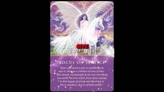 Todays Angel Oracle Card Focus On Service [upl. by Pippy]