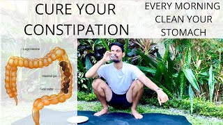 CURE YOUR CONSTIPATION  CLEAN STOMACH EVERY MORNING  YOGA FOR CONSTIPATION  PrashantjYoga [upl. by Broida]