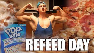 FULL Refeed Day To Speed Up Fat Loss Push Workout VLOG14 [upl. by Keyes]