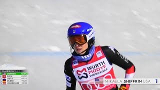 Mikaela Shiffrin  WINNER 96  Women´s Slalom  Are  2024 [upl. by Trotter78]