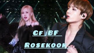 GF BF Song  Rosekook  Requested  Blackpink  BTS  Blink Fantasy  Music vedio [upl. by Sharity818]