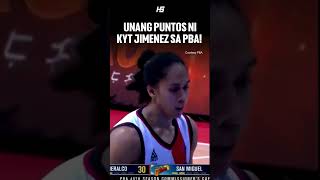 KYT JIMENEZ scores his first 2 points in the PBA in his debut game for SMB [upl. by Enert]