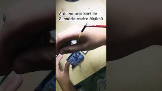 Arduino ile metre ölçer [upl. by Nalhsa]