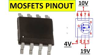 8 pins MOSFET pin configuration identify MOSFET transistor pinout [upl. by Adnilav]