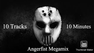 Angerfist Megamix 2020 Part 1  10 Best Angerfist Tracks Mixed In 10 Minutes [upl. by Lyrradal146]