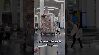 Just one suitcase is quotOkquot  travel airport [upl. by Hilleary]