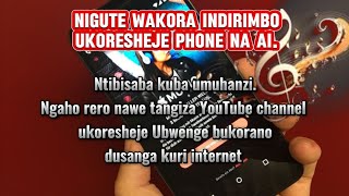 uku Niko Wakora Indirimbo ukoresheje Suno Ai na Chatgpt ukajya Ushyira YouTube Kandi utari umuhanzi [upl. by Wilmar]