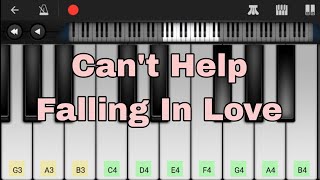 Cant Help Falling In Love • Perfect Piano • Easy Tutorial [upl. by Etnoek471]