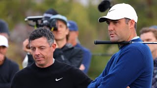 The Showdown Tee times and format as McIlroy and Scheffler face DeChambeau and Koepka [upl. by Gawlas]