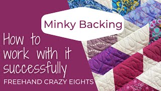 Freehand Quilting Using Minky Backing For the Ultimate Cozy Quilt [upl. by Lavud]