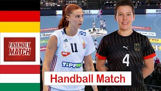 germany vs hungary handball womens friendly match 2024 [upl. by Divad]