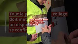 Un exercice anti intrusion au collège de VarennesVauzelles [upl. by Wurster]