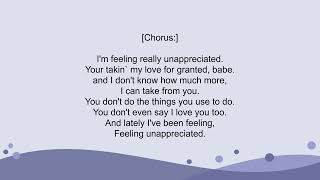 Cherish  Unappreciated Lyrics [upl. by Benedict]