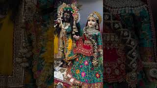 Shri Radha krishna bhajan aarti darshan latest vlogs video l krishna bhakti popular songs l shorts [upl. by Bullis132]