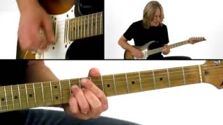 Blues Guitar Lesson  2 Comping  Andy Timmons [upl. by Annayak]