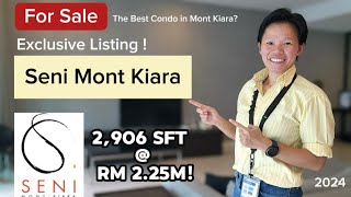 Seni Mont Kiara Exclusive Listing  For Sale  RM 225M  Tastefully Furnished [upl. by Anerrol837]