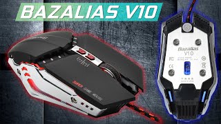 ОБЗОР КРУТАЯ КАЧЕСТВЕННАЯ ИГРОВАЯ Мышь Bazalias V10 USB [upl. by Keelby348]