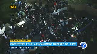 Police move in begin dismantling encampment at UCLA [upl. by East137]