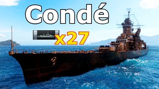 World of WarShips Condé  6 Kills 309K Damage [upl. by Minna977]