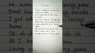 Arcade  Losing Game 💔  Duncan Laurence Lyrics All Time D Lyrics songlyrics shorts [upl. by Marven573]