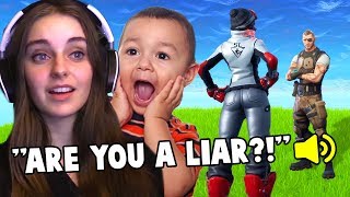 Kid LIES to me in Fortnite [upl. by Willetta]